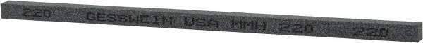 Made in USA - 220 Grit Silicon Carbide Square Polishing Stone - Very Fine Grade, 5/32" Wide x 6" Long x 5/32" Thick - Industrial Tool & Supply
