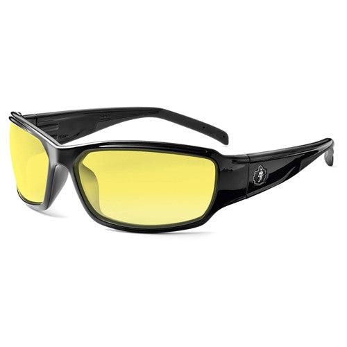 Thor Yellow Lens Black Safety Glasses - Industrial Tool & Supply
