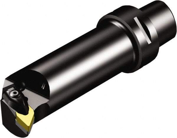 Sandvik Coromant - Left Hand Cut, Size C4, DNMG 332 Insert Compatiblity, Modular Turning & Profiling Cutting Unit Head - 17mm Ctr to Cutting Edge, 90mm Head Length, Through Coolant, Series T-Max P - Industrial Tool & Supply