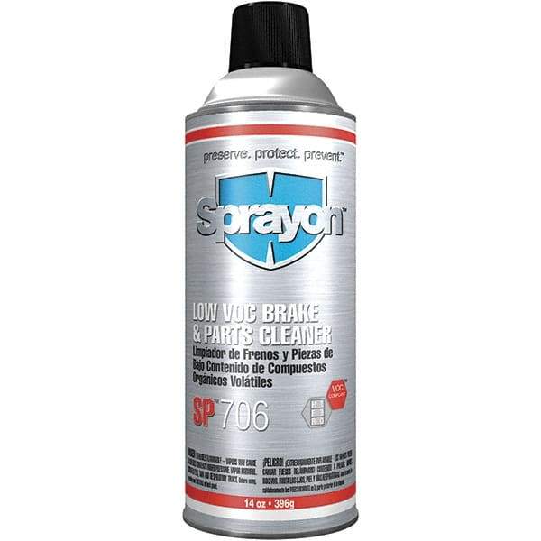 Sprayon - Acetone Brake Parts Cleaner - 14 oz Aerosol Can - Industrial Tool & Supply