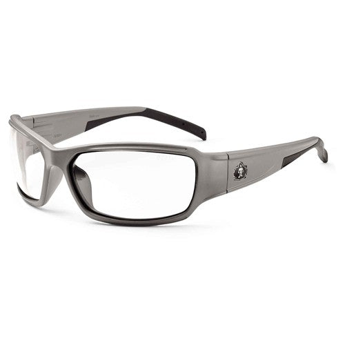 Thor Clear Lens Matte Gray Safety Glasses - Industrial Tool & Supply