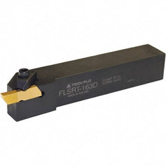 Tool-Flo - FLSLT, External, Left Hand, 0.44" Max Depth of Cut, Indexable Grooving Tool Holder - FLGT-3L Insert Compatibility, 1" Shank Height, 1" Shank Width, 6" OAL - Industrial Tool & Supply