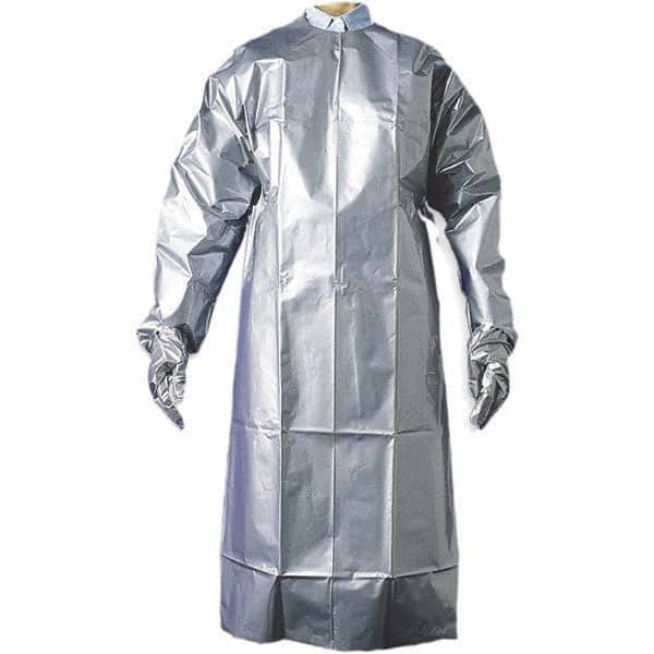 North - 1 10-Piece Size 58" x 62" Chemical Resistant Coat Apron - Industrial Tool & Supply