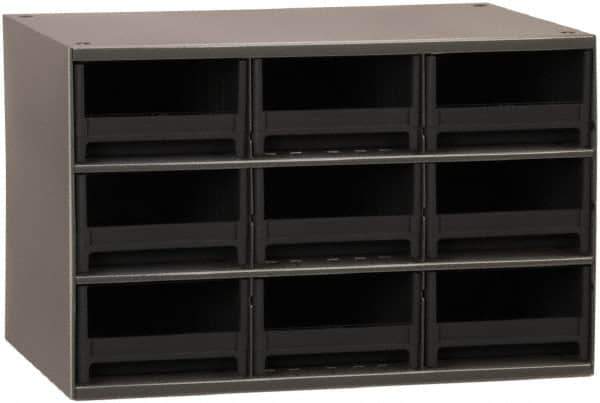 Akro-Mils - 9 Drawer, Small Parts Cabinet - 11" Deep x 17" Wide x 11" High - Industrial Tool & Supply