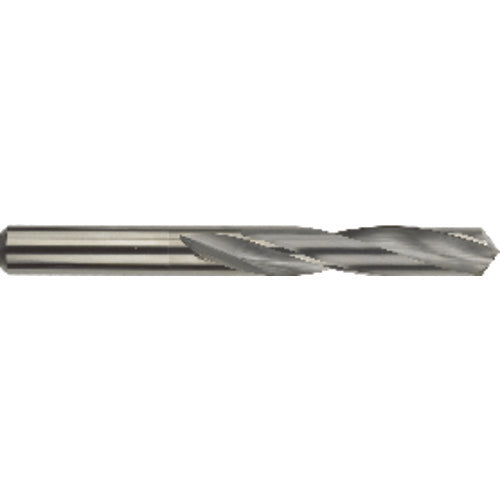 #41 Dia. × 0.096″ Shank × 1″ Flute Length × 2″ OAL, Standard, 118°, AlTiN, 2 Flute, External Coolant, Round Solid Carbide Drill Series/List #5374T - Industrial Tool & Supply
