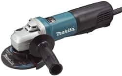 Makita - 5" Wheel Diam, 11,500 RPM, Corded Angle & Disc Grinder - 5/8-11 Spindle, 120 Volts, 13 Amps - Industrial Tool & Supply