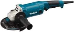 Makita - 6" Wheel Diam, 10,000 RPM, Corded Angle & Disc Grinder - 5/8-11 Spindle, 120 Volts, 10.5 Amps - Industrial Tool & Supply