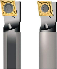 Seco - 17mm Min Bore Diam, 160mm OAL, 12mm Shank Diam, A-SCFC Indexable Boring Bar - 20mm Max Bore Depth, CC.. 09T3.. Insert, Screw Holding Method - Industrial Tool & Supply