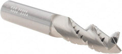 SGS - 1/2" Diam, 1-1/4" LOC, 3 Flute Solid Carbide 0.03" Corner Radius Roughing End Mill - TiB2 Finish, 3-1/4" OAL, 1/2" Shank Diam, Single End, Centercutting, 38° Helix - Industrial Tool & Supply