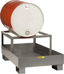 Little Giant - 33 Gal Sump, 1 Drum, Steel Drum Rack - 51" Long x 26" Wide x 22" High - Industrial Tool & Supply