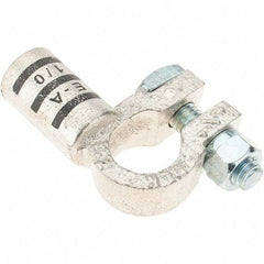 Made in USA - 1/0 AWG, Copper Battery Connector - Black - Industrial Tool & Supply