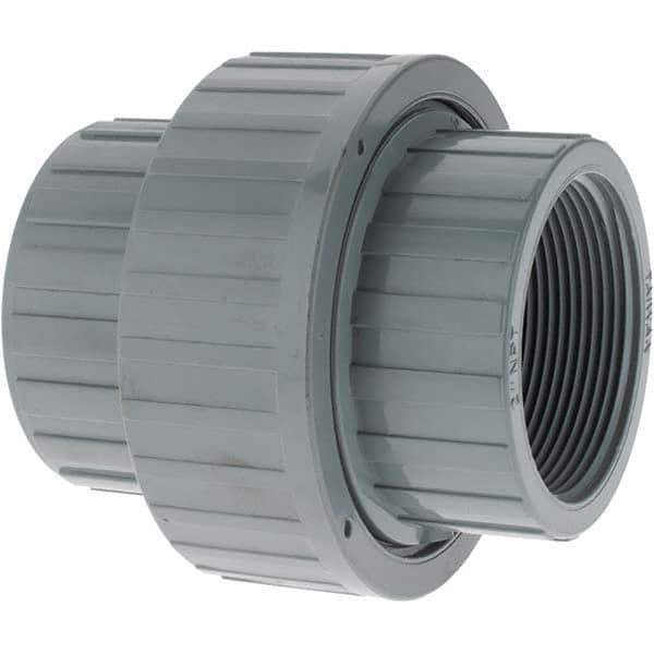 Value Collection - 2" CPVC Plastic Pipe Union with EPDM O-Ring - FIPT x FIPT End Connections - Industrial Tool & Supply