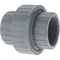 Value Collection - 2" CPVC Plastic Pipe Union with EPDM O-Ring - FIPT x FIPT End Connections - Industrial Tool & Supply