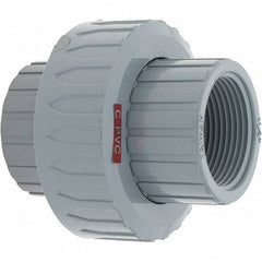 Value Collection - 1-1/4" CPVC Plastic Pipe Union with EPDM O-Ring - FIPT x FIPT End Connections - Industrial Tool & Supply