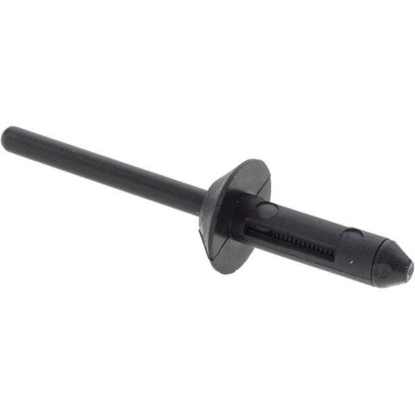Value Collection - Nylon Multi Grip Blind Rivet - 1/16" to 11/64" Grip, 1/2" Head Diam, 1-7/8" Length Under Head, - Industrial Tool & Supply