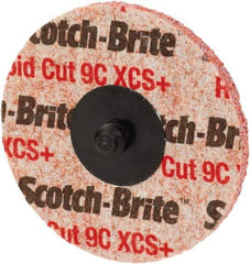 3M - 3" Disc Diam, Ceramic Quick Change Disc - Type R Attaching System, Nonwoven, Orange, Extra Coarse Grade, 15,100 RPM - Industrial Tool & Supply