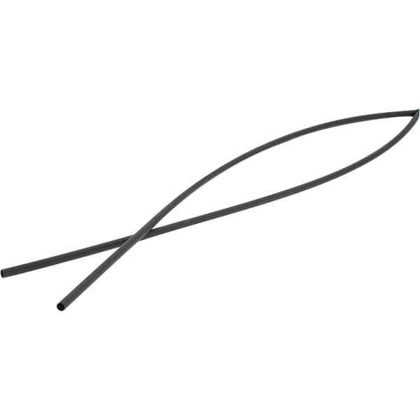 Value Collection - 48" Long Heat Shrink Electrical Tubing - Black - Industrial Tool & Supply