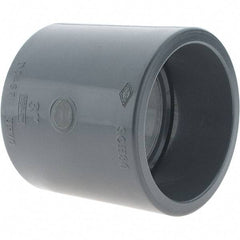 Value Collection - 3" PVC Plastic Pipe Coupling - Slip x Slip End Connections - Industrial Tool & Supply