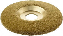 KUTZALL - 4-1/2" Wheel Diam, 7/8" Arbor Hole, Type 27 Depressed Center Wheel - Tungsten Carbide, 15,000 Max RPM - Industrial Tool & Supply