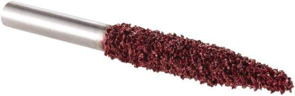 KUTZALL - 1/4" Cut Diam, 1/4" Shank Diam, Taper Head Burr - Carbide - Industrial Tool & Supply