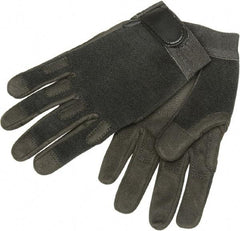 Ability One - Size S Nylon/Spandura General Protection Work Gloves - For Mechanic's & Lifting, Uncoated, Hook & Loop Cuff, Full Fingered, Black, Paired - Industrial Tool & Supply