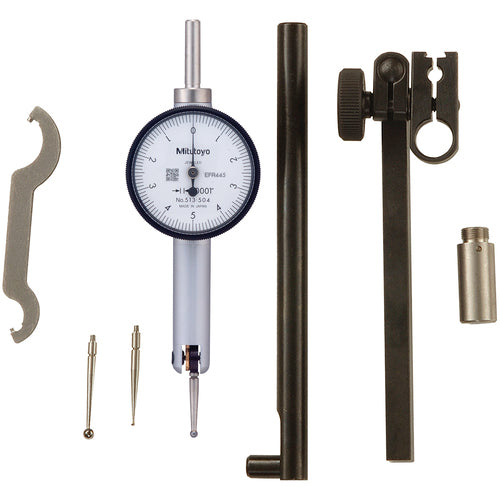 Horizontal Dial Test Indicator Kit - 0.010″ Total Range-0.0001″ Graduation - Industrial Tool & Supply