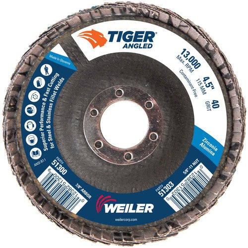 4 1/2 TIGER ANGLED ZIRC - Industrial Tool & Supply