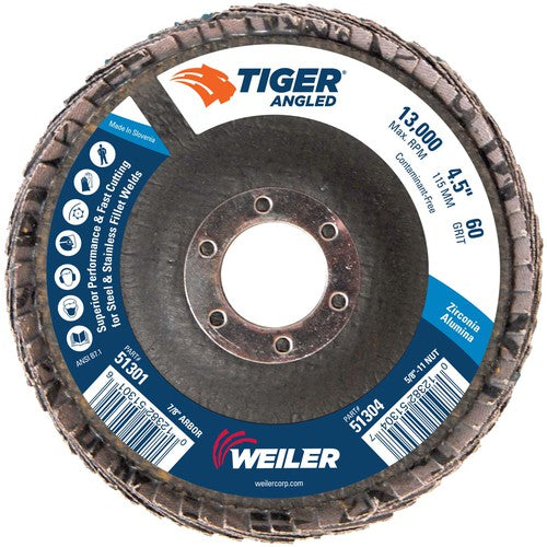 4 1/2 TIGER ANGLED ZIRC - Industrial Tool & Supply