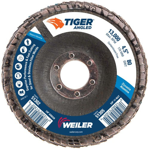 4 1/2 TIGER ANGLED ZIRC - Industrial Tool & Supply