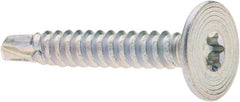 Value Collection - #10-16, Flat Head, Torx Drive, 1-1/4" Self Drilling Screw - Steel, Zinc-Plated Finish - Industrial Tool & Supply