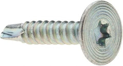 Value Collection - #10-16, Flat Head, Torx Drive, 1" Self Drilling Screw - Steel, Zinc-Plated Finish - Industrial Tool & Supply
