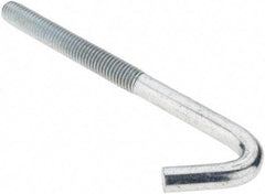 Value Collection - 1/2-13, 6" OAL Bent Anchor Bolt - Grade 2 Steel - Industrial Tool & Supply
