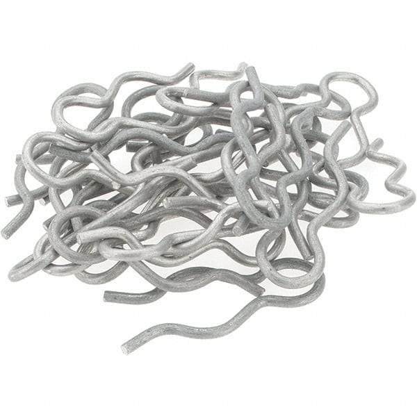 Value Collection - 21/32" Groove, 1-13/16" Long, Stainless Steel Hair Pin Clip - 0.093" Clip Diam, 3/4" Shaft Diam, Grade 302 & 18-8 - Industrial Tool & Supply