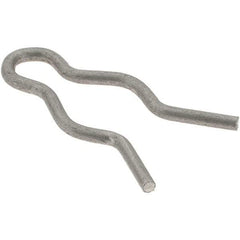 Value Collection - 1/4" Groove, 3/4" Long, Stainless Steel Hair Pin Clip - 0.048" Clip Diam, 5/16" Shaft Diam, Grade 302 & 18-8 - Industrial Tool & Supply