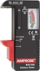 Amprobe - 0.9 VAC to 9 VAC, Battery Tester - Analog Display - Industrial Tool & Supply