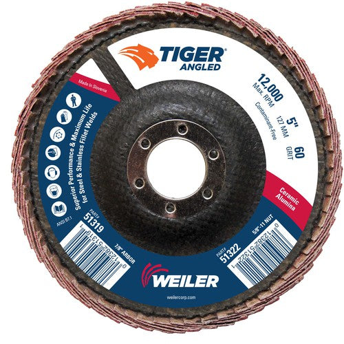 5 TIGER ANGLED CERAMIC - Industrial Tool & Supply