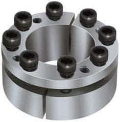 Climax Metal Products - M10 Thread, 3-3/4" Bore Diam, 5.315" OD, Shaft Locking Device - 10 Screws, 38,004 Lb Axial Load, 5.315" OAW, 0.945" Thrust Ring Width - Industrial Tool & Supply