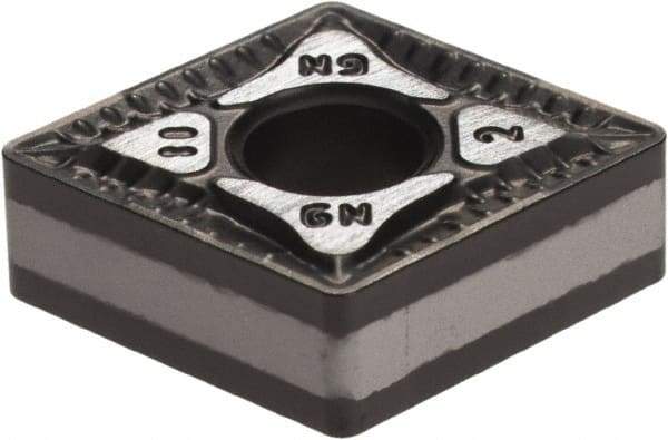 Iscar - CNMG432 GN Grade IC5010 Carbide Turning Insert - TiCN/Al2O3/TiN Finish, 80° Diamond, 1/2" Inscr Circle, 3/16" Thick, 1/32" Corner Radius - Industrial Tool & Supply