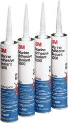 3M - 12.8 oz Cartridge White Polyurethane Marine Adhesive Sealant - 190°F Max Operating Temp, 60 min Tack Free Dry Time - Industrial Tool & Supply