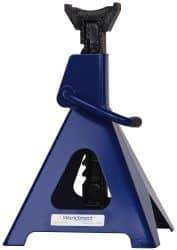 Value Collection - 6 Ton Load Capacity Ratcheting Jack Stand - 15-3/8 to 24-1/4 Inch High, 11-1/4 Inch Base Diameter x 9-1/4 Inch Long x 10-5/8 Inch Wide Chassis - Industrial Tool & Supply
