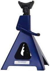 Value Collection - 6 Ton Load Capacity Ratcheting Jack Stand - 15-3/8 to 24-1/4 Inch High, 11-1/4 Inch Base Diameter x 9-1/4 Inch Long x 10-5/8 Inch Wide Chassis - Industrial Tool & Supply