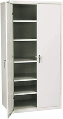 Hon - 5 Shelf Locking Storage Cabinet - Steel, 36" Wide x 24" Deep x 71" High - Industrial Tool & Supply