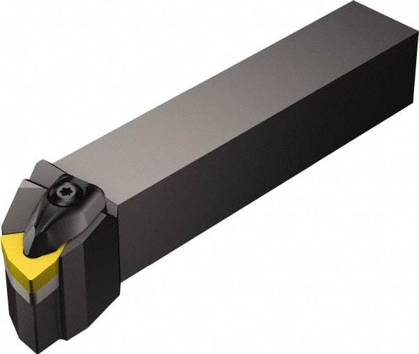 Sandvik Coromant - DWLNR, Right Hand Cut, -5° Lead Angle, 25mm Shank Height x 25mm Shank Width, Negative Rake Indexable Turning Toolholder - 150mm OAL, WNMG 432 Insert Compatibility, Series T-Max P - Industrial Tool & Supply