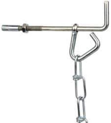 Value Collection - 15 Ft. Chain and Hanger Kit - Steel, Standard Number 2/0 Chain, for Use with Wheel Chocks - Industrial Tool & Supply