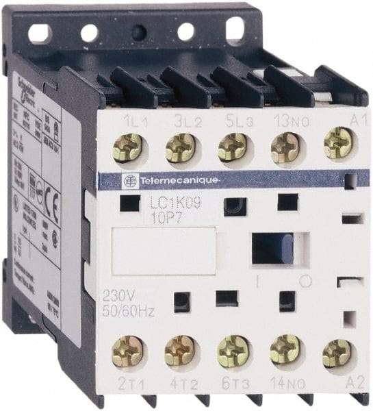Schneider Electric - 3 Pole, 120 Coil VAC at 50/60 Hz, 16 Amp at 690 VAC, 20 Amp at 440 VAC and 9 Amp at 440 VAC, IEC Contactor - CSA, RoHS Compliant, UL Listed - Industrial Tool & Supply
