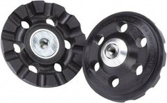 3M - 4" Diam Disc Backing Pad - 3/8" Shank Diam, Hard Density, 15,000 RPM, Roloc TR Compatible - Industrial Tool & Supply