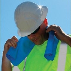 PIP - Size 31 x 13", Cooling Towel - Blue Solid Pattern, PVA - Industrial Tool & Supply