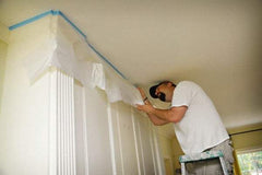 TRIMACO - Medium Weight HDPE Plastic Drop Cloth - 72' x 2', 0.0005" Thick, Tape & Drape - Industrial Tool & Supply