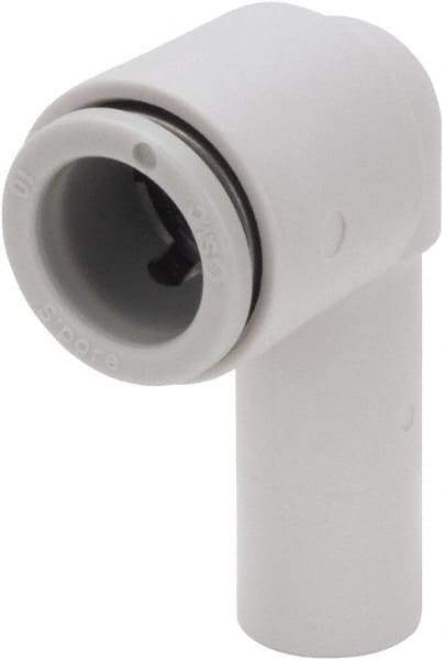 SMC PNEUMATICS - 16mm OD, Brass/Polybutylene Push-to-Connect Plug-In Elbow - 145 Max psi, 16mm Stem Diam - Industrial Tool & Supply