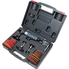 Ingersoll-Rand - 1/4" Collet, Angle Handle, Air Angle Die Grinder - 20,000 RPM, Rear Exhaust, 6 CFM, 0.33 hp - Industrial Tool & Supply